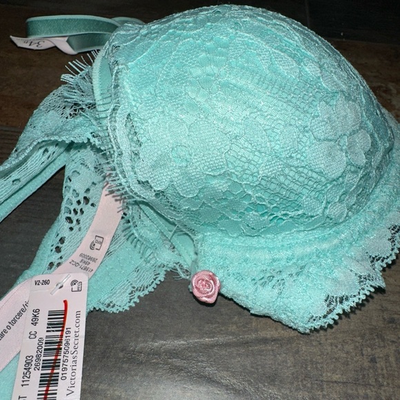 NWT Victoria's Secret Bra Dream Angels Lined Demi Lace Scalloped Trim 34B AA20 - Picture 6 of 6